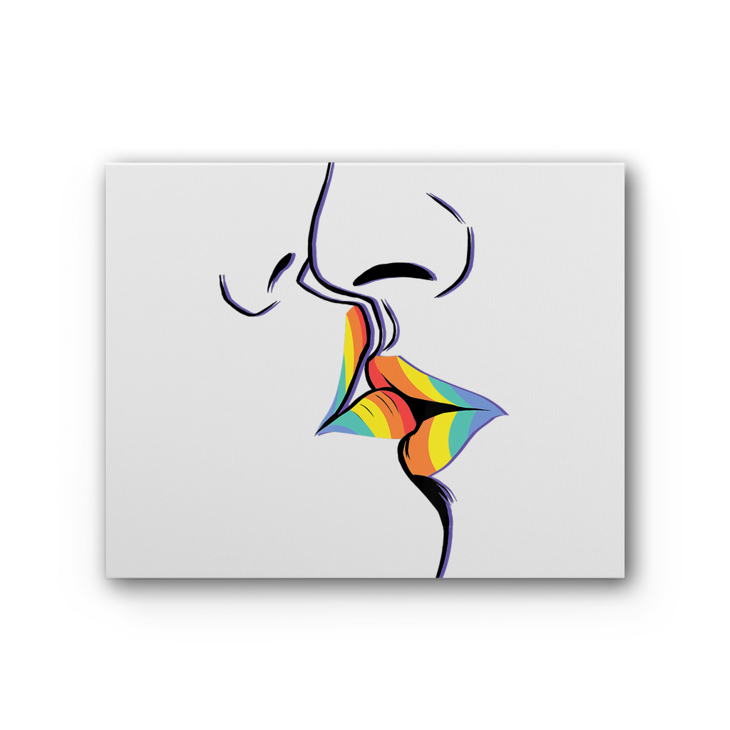 PRIDE KISS | LGBTQ Gifts | Wall Art