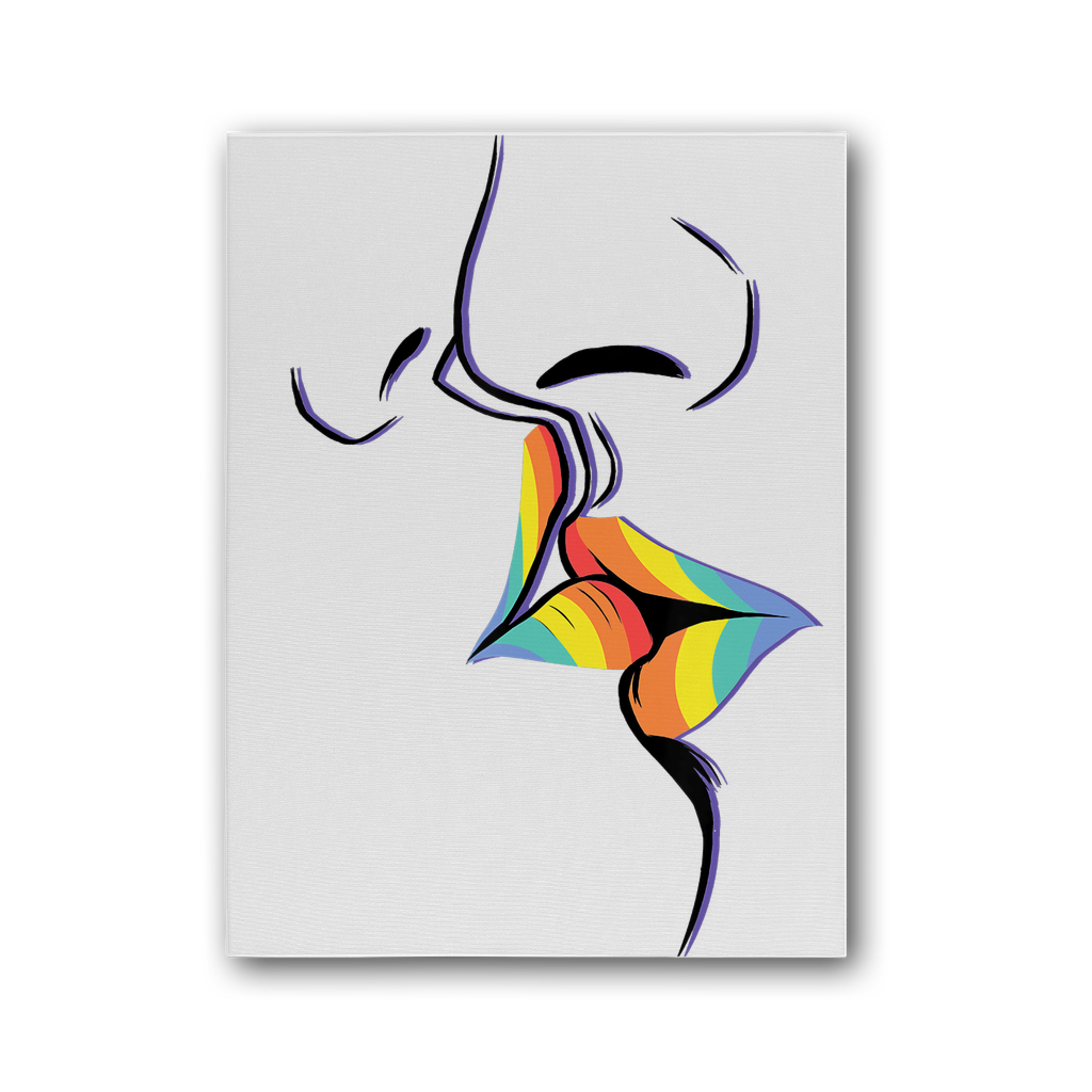 PRIDE KISS | LGBTQ Gifts | Wall Art