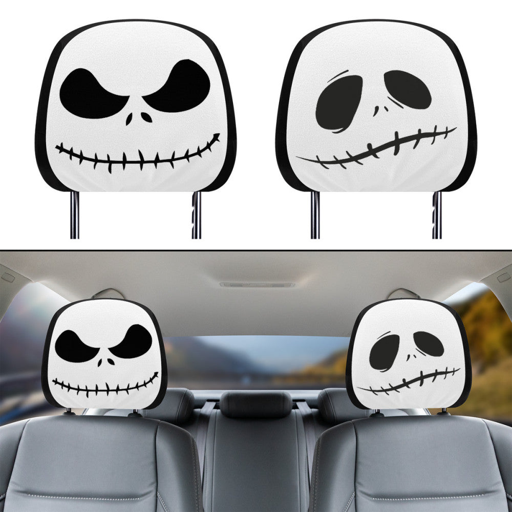 Jack Skellington Car Headrest Covers