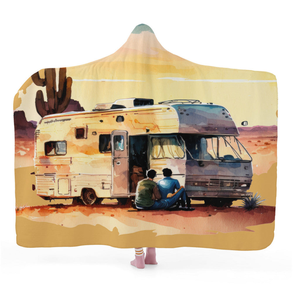 Motorhome Personalised Hooded Blanket