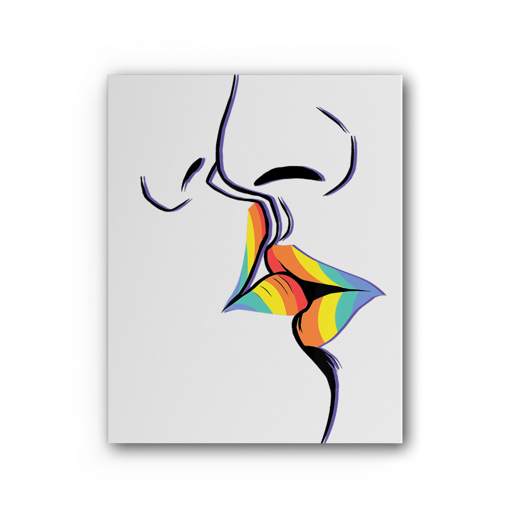 PRIDE KISS | LGBTQ Gifts | Wall Art