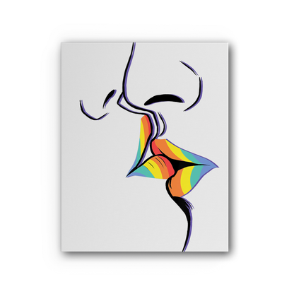 PRIDE KISS | LGBTQ Gifts | Wall Art