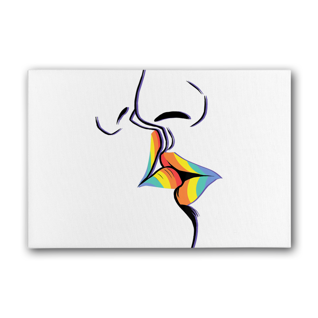 PRIDE KISS | LGBTQ Gifts | Wall Art