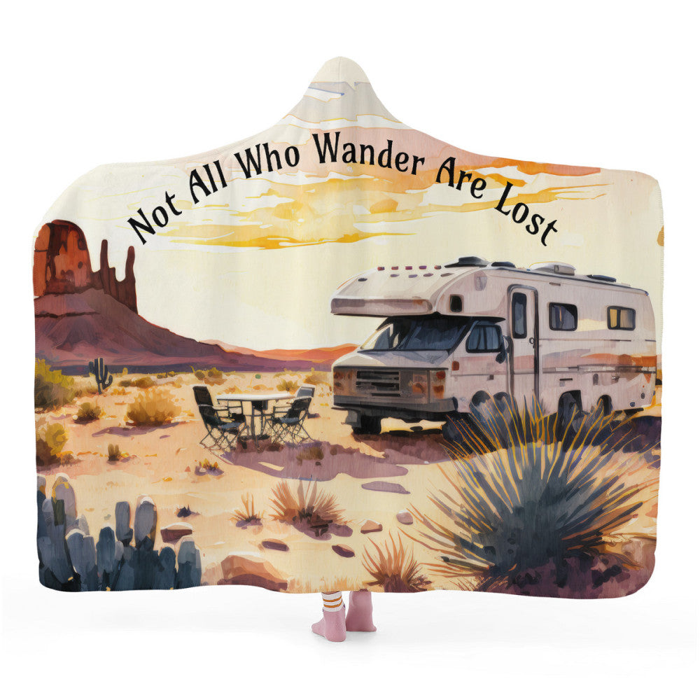 Motorhome Personalised Hooded Blanket