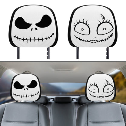 Jack Skellington Car Headrest Covers