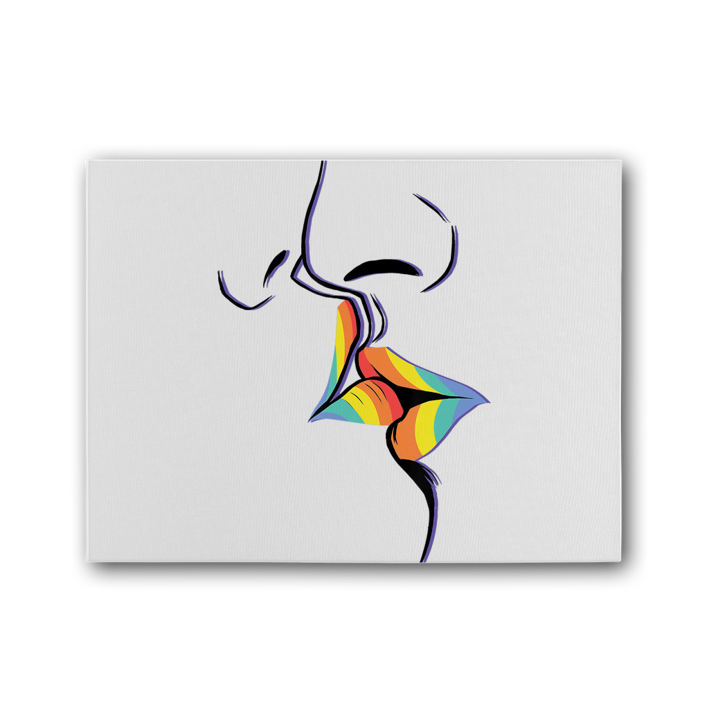 PRIDE KISS | LGBTQ Gifts | Wall Art