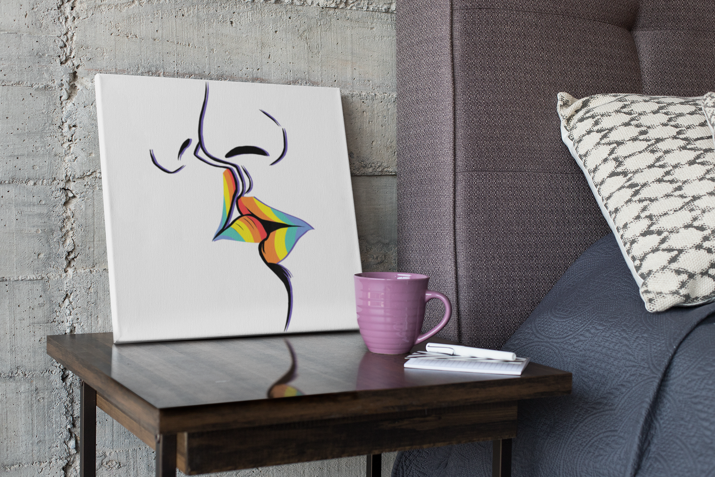 PRIDE KISS | LGBTQ Gifts | Wall Art