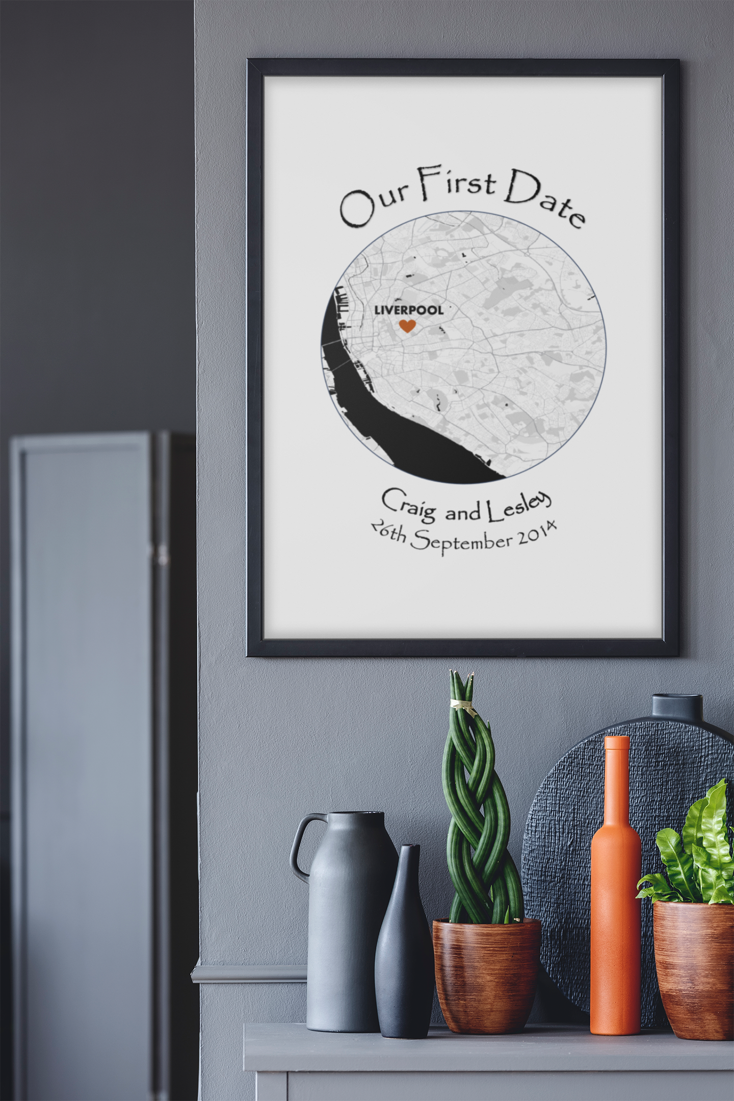 Memory Map Circle Print