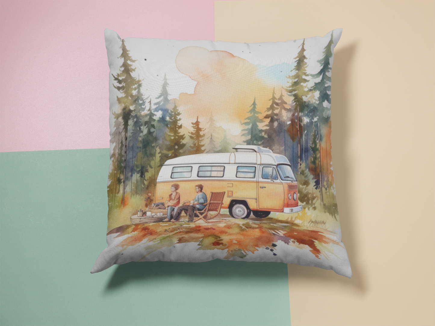 Lake Campervan Cushion Cover