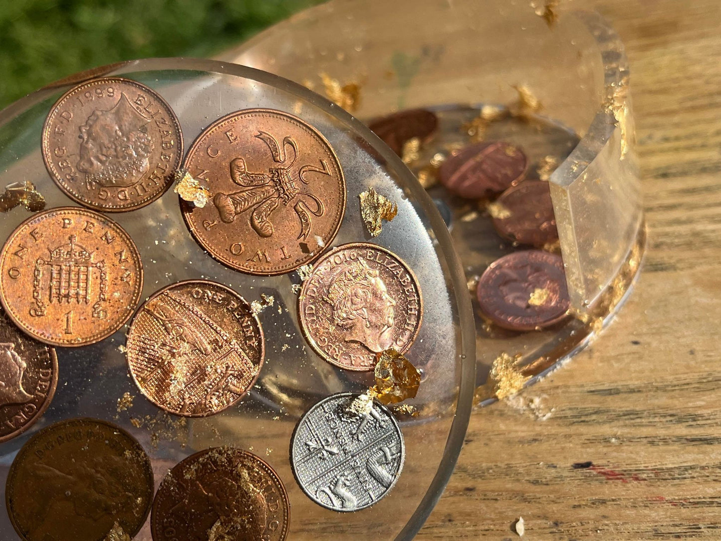 Old Coin Coaster Set